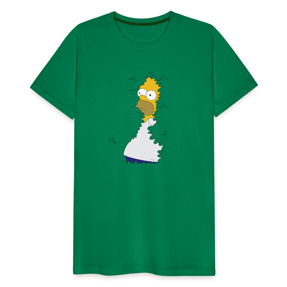 Homer Simpson se cache dans la haie - T-shirt Homme - vert