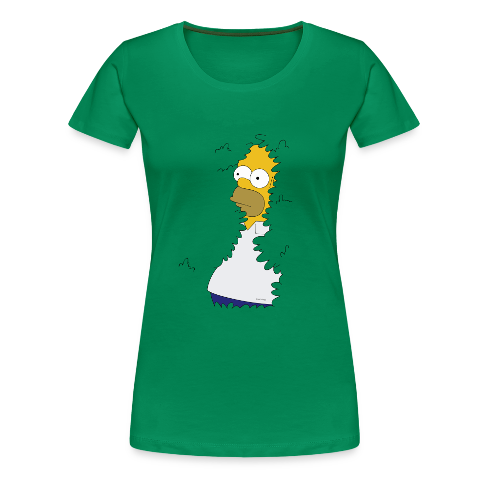 Homer Simpson se cache dans la haie - T-shirt Femme - vert