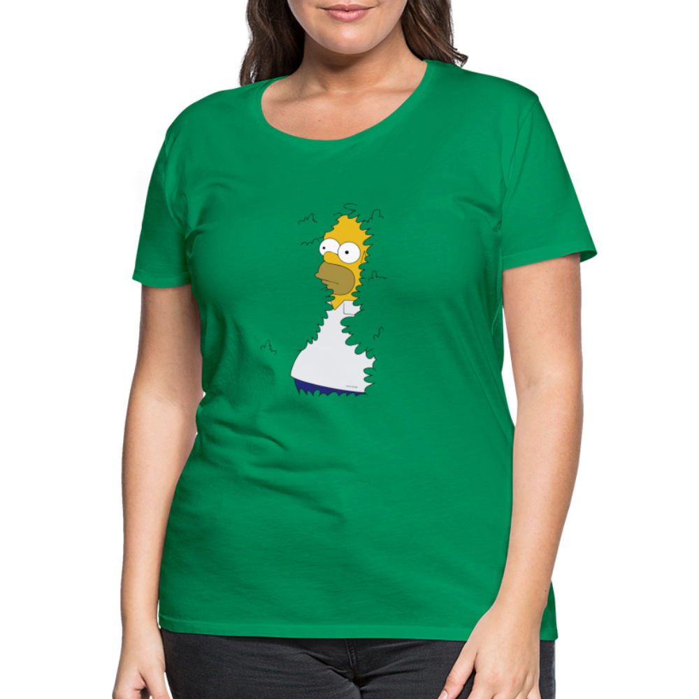 Homer Simpson se cache dans la haie - T-shirt Femme - vert