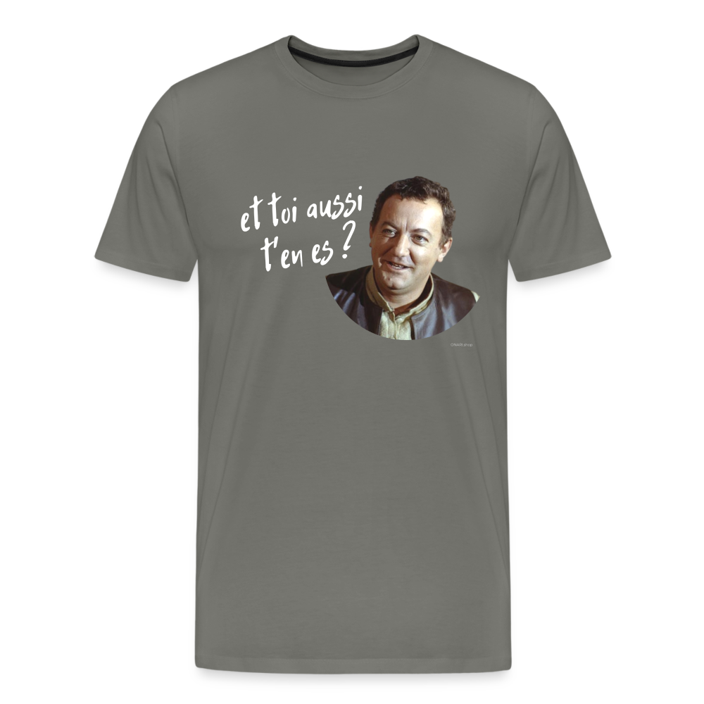 T-shirt Foncé Homme : Marcel Benhur Amineméphèt "et toi aussi t'en es ?" - asphalte