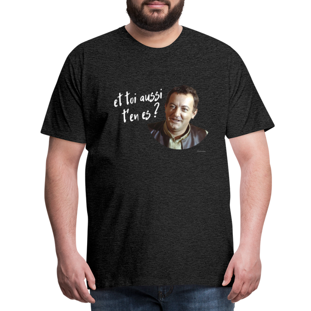 T-shirt Foncé Homme : Marcel Benhur Amineméphèt "et toi aussi t'en es ?" - charbon