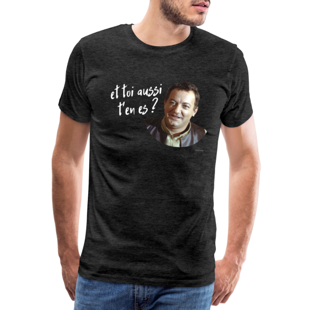 T-shirt Foncé Homme : Marcel Benhur Amineméphèt "et toi aussi t'en es ?" - charbon