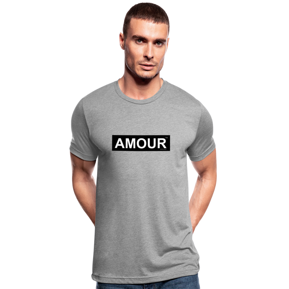 T-shirt AMOUR Unisexe chiné Bella + Canvas - gris chiné