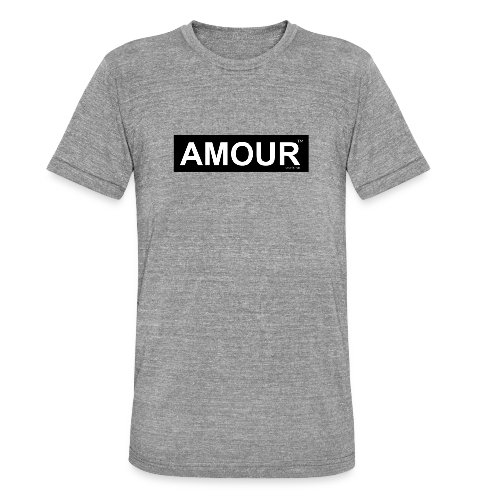 T-shirt AMOUR Unisexe chiné Bella + Canvas - gris chiné