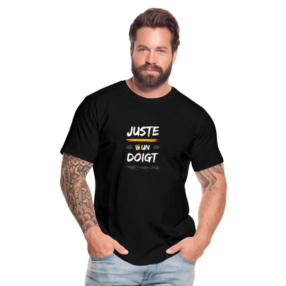 T-shirt Juste un doigt - La cité de la peur - bio - Homme - noir