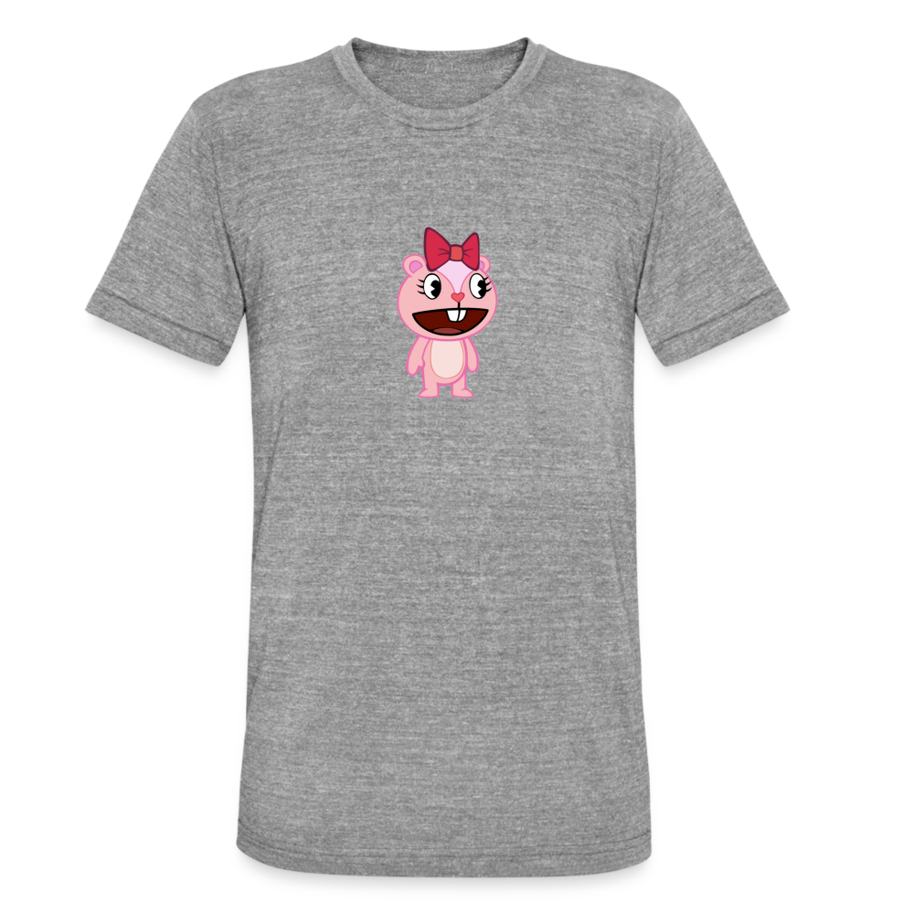 Giggles - Happy Tree Friends - T-shirt chiné Bella + Canvas Unisexe - gris chiné