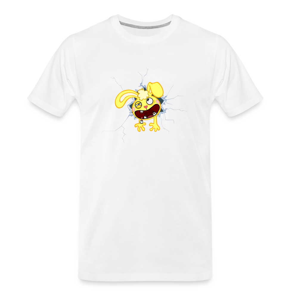 Cuddles dans un mur - Happy Tree Friends - T-shirt bio Premium Homme - blanc