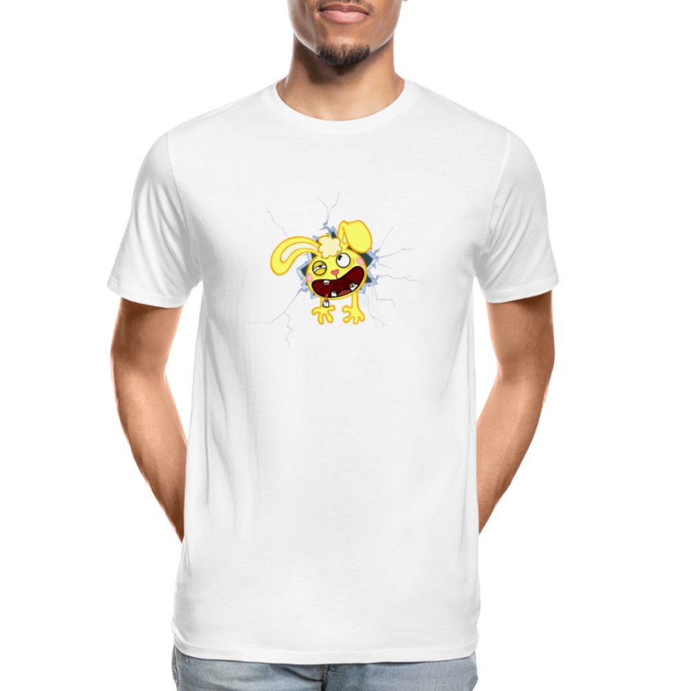 Cuddles dans un mur - Happy Tree Friends - T-shirt bio Premium Homme - blanc