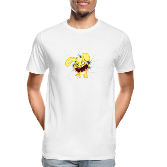 Cuddles dans un mur - Happy Tree Friends - T-shirt bio Premium Homme - blanc