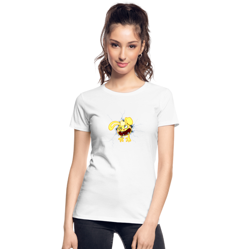 Cuddles dans un mur - Happy Tree Friends - T-shirt bio Femme - blanc