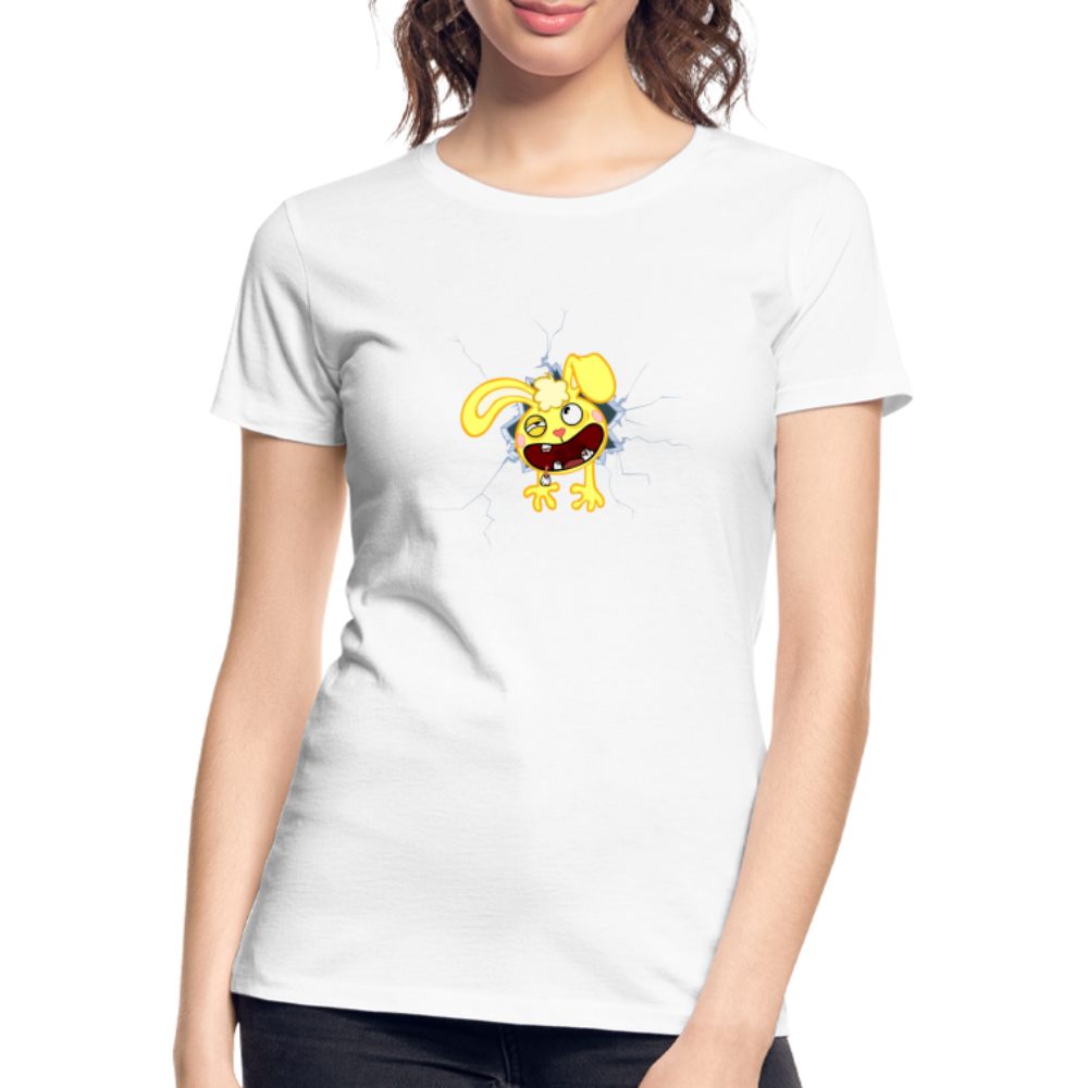 Cuddles dans un mur - Happy Tree Friends - T-shirt bio Femme - blanc