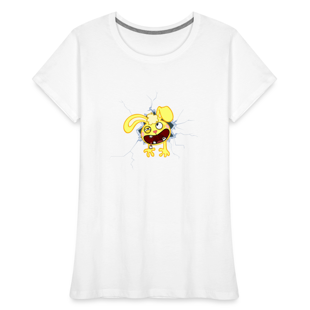 Cuddles dans un mur - Happy Tree Friends - T-shirt bio Femme - blanc