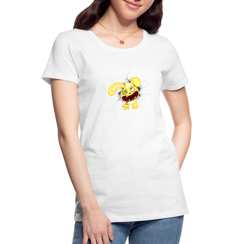 Cuddles dans un mur - Happy Tree Friends - T-shirt bio Femme - blanc