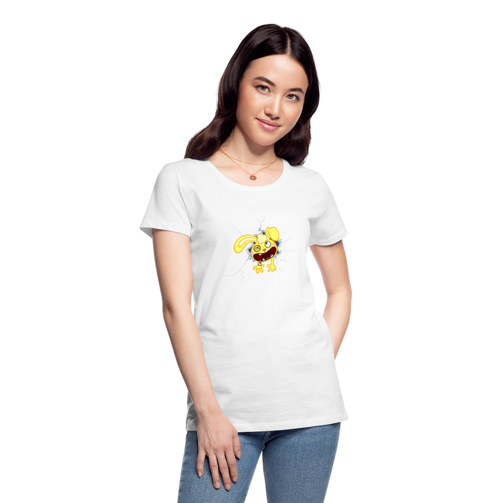 Cuddles dans un mur - Happy Tree Friends - T-shirt bio Femme - blanc