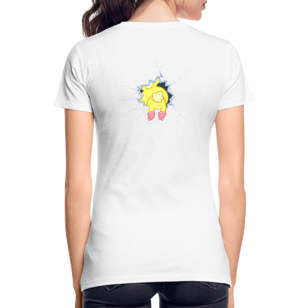 Cuddles dans un mur - Happy Tree Friends - T-shirt bio Femme - blanc