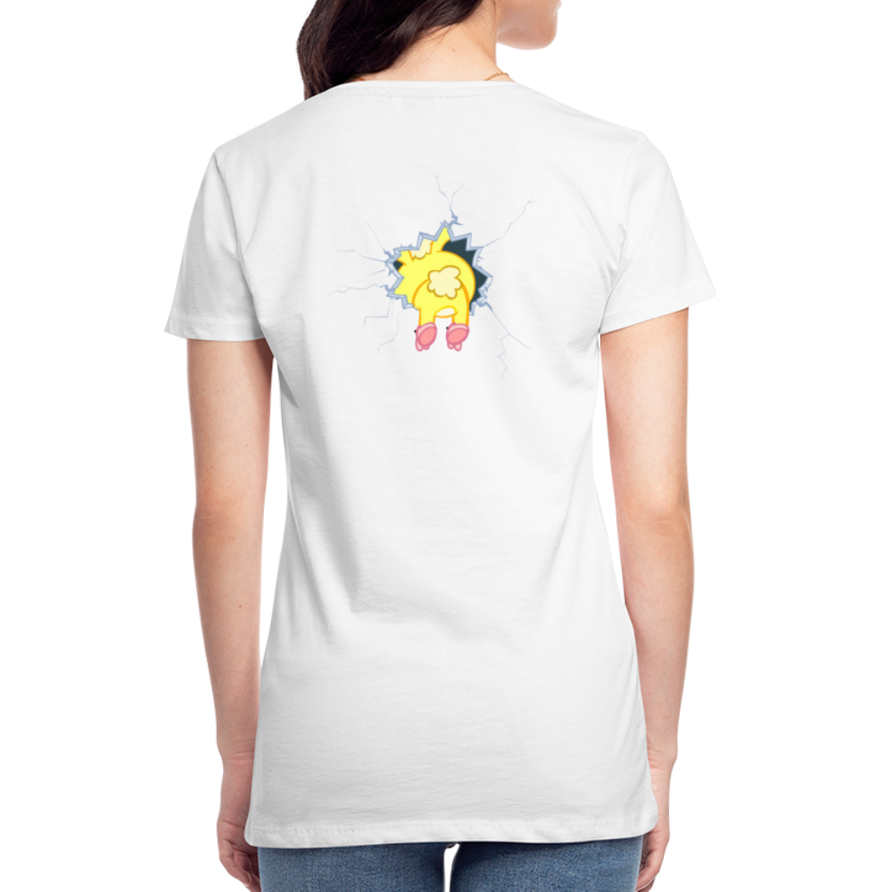 Cuddles dans un mur - Happy Tree Friends - T-shirt bio Femme - blanc