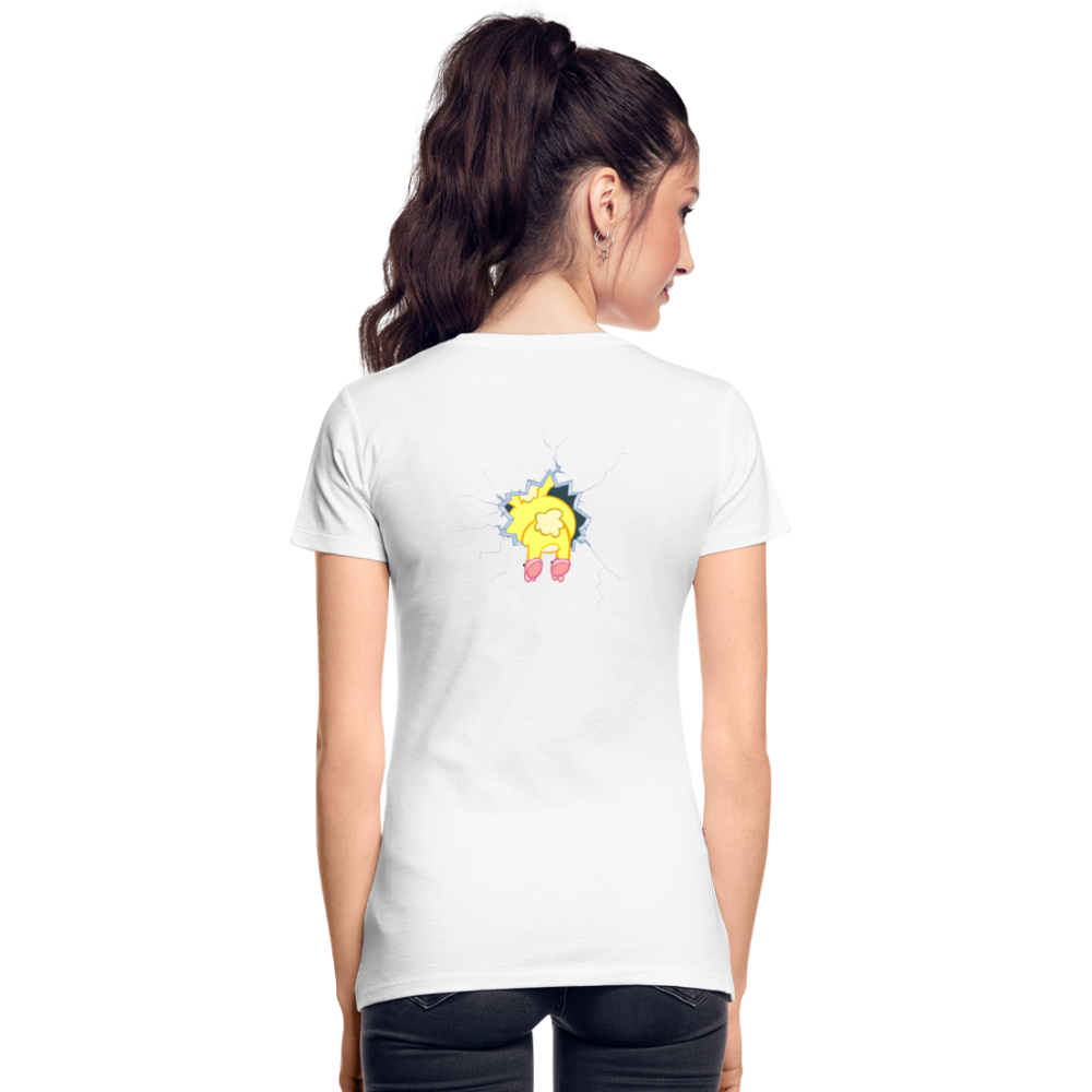 Cuddles dans un mur - Happy Tree Friends - T-shirt bio Femme - blanc