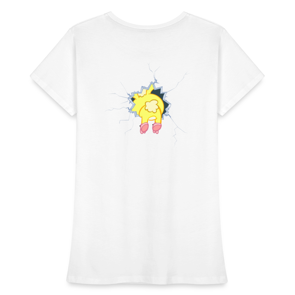 Cuddles dans un mur - Happy Tree Friends - T-shirt bio Femme - blanc