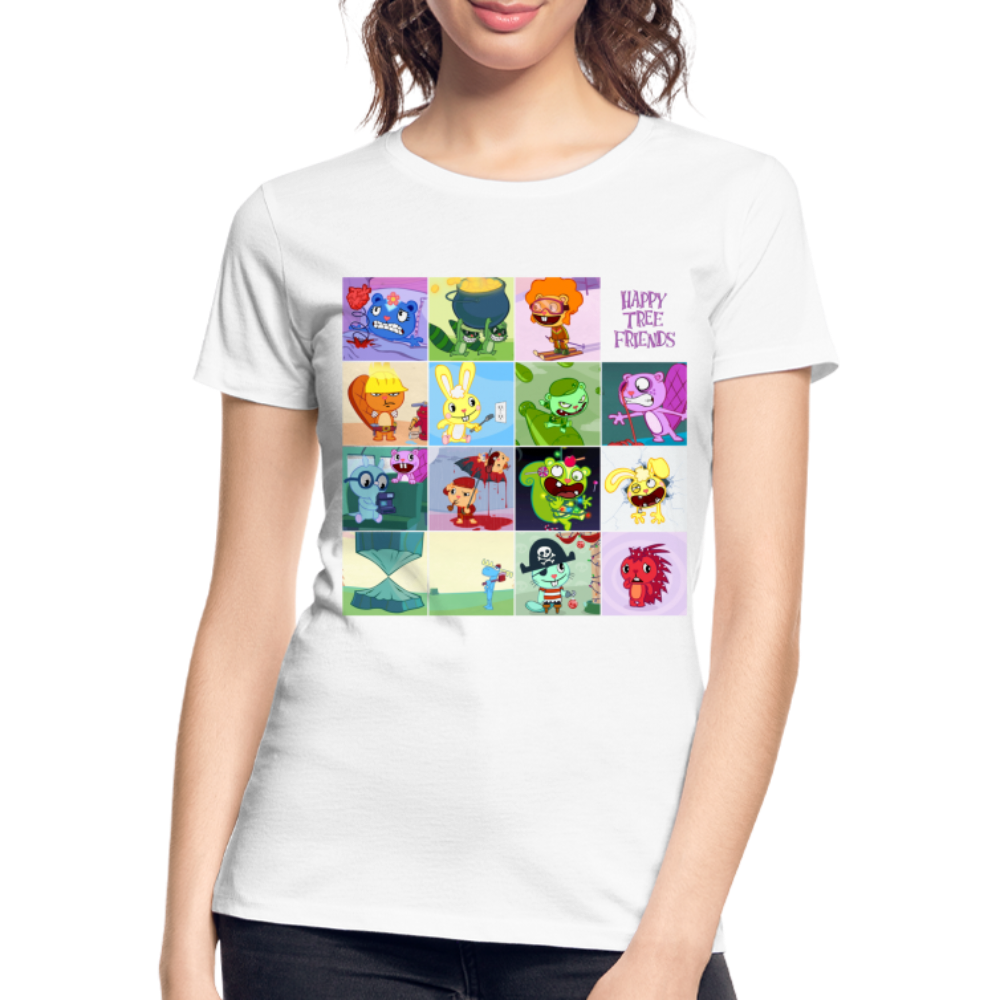 Happy Tree Friends - T-shirt bio Femme - blanc