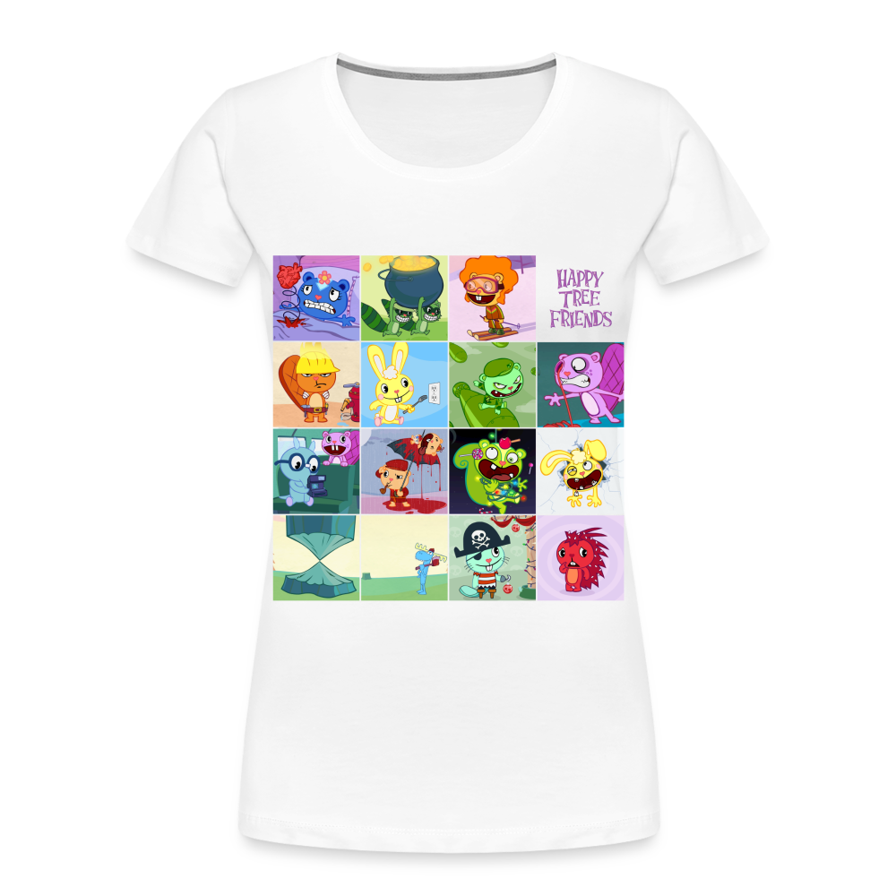 Happy Tree Friends - T-shirt bio Femme - blanc