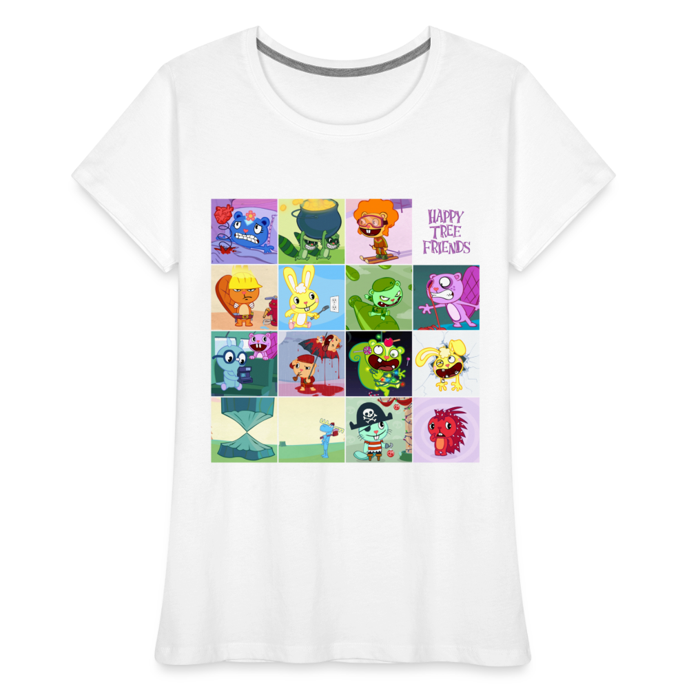 Happy Tree Friends - T-shirt bio Femme - blanc