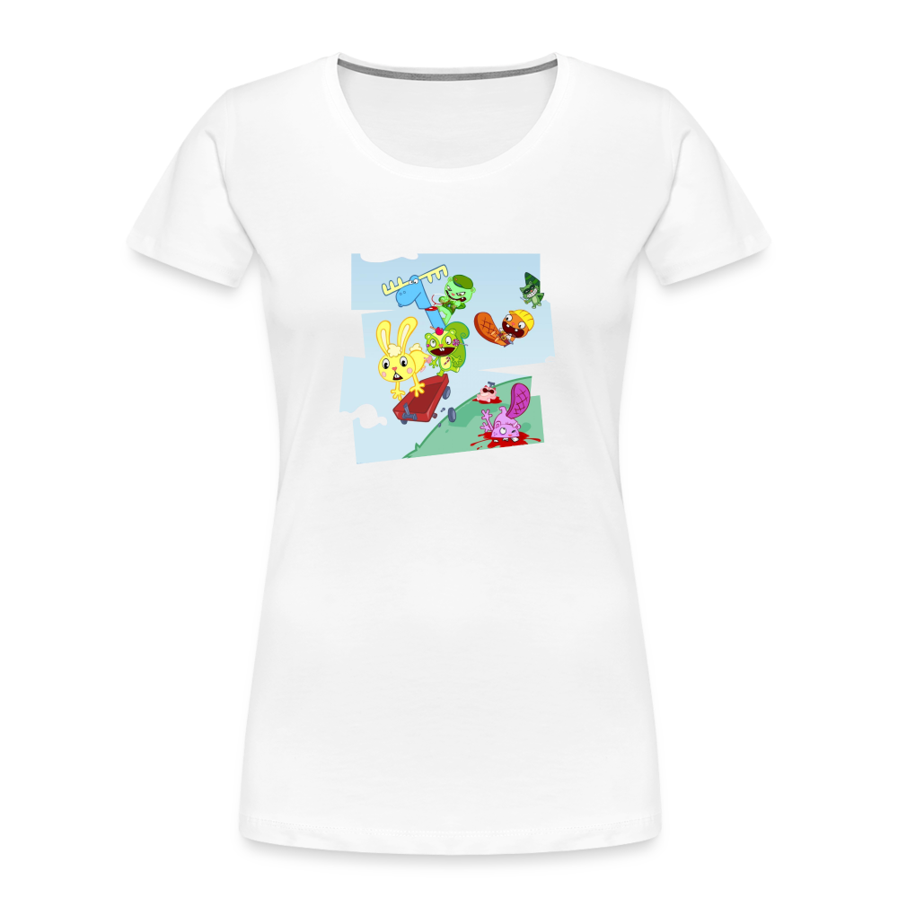 Les Happy Tree Friends - T-shirt bio Femme - blanc