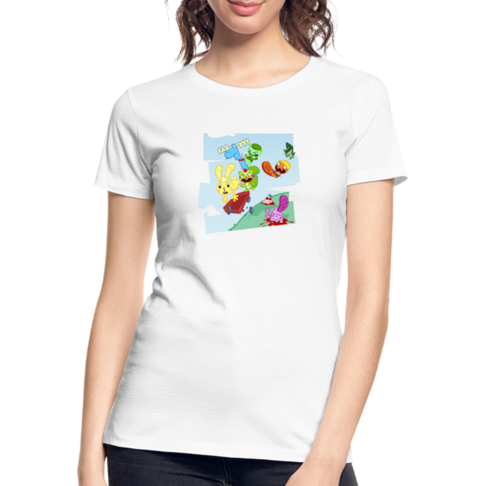 Les Happy Tree Friends - T-shirt bio Femme - blanc