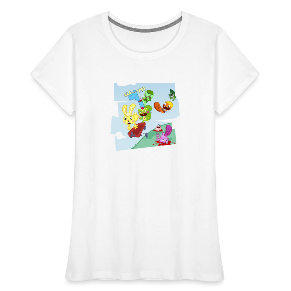 Les Happy Tree Friends - T-shirt bio Femme - blanc