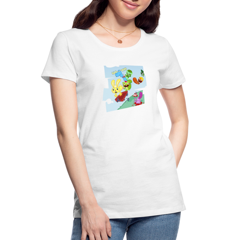 Les Happy Tree Friends - T-shirt bio Femme - blanc