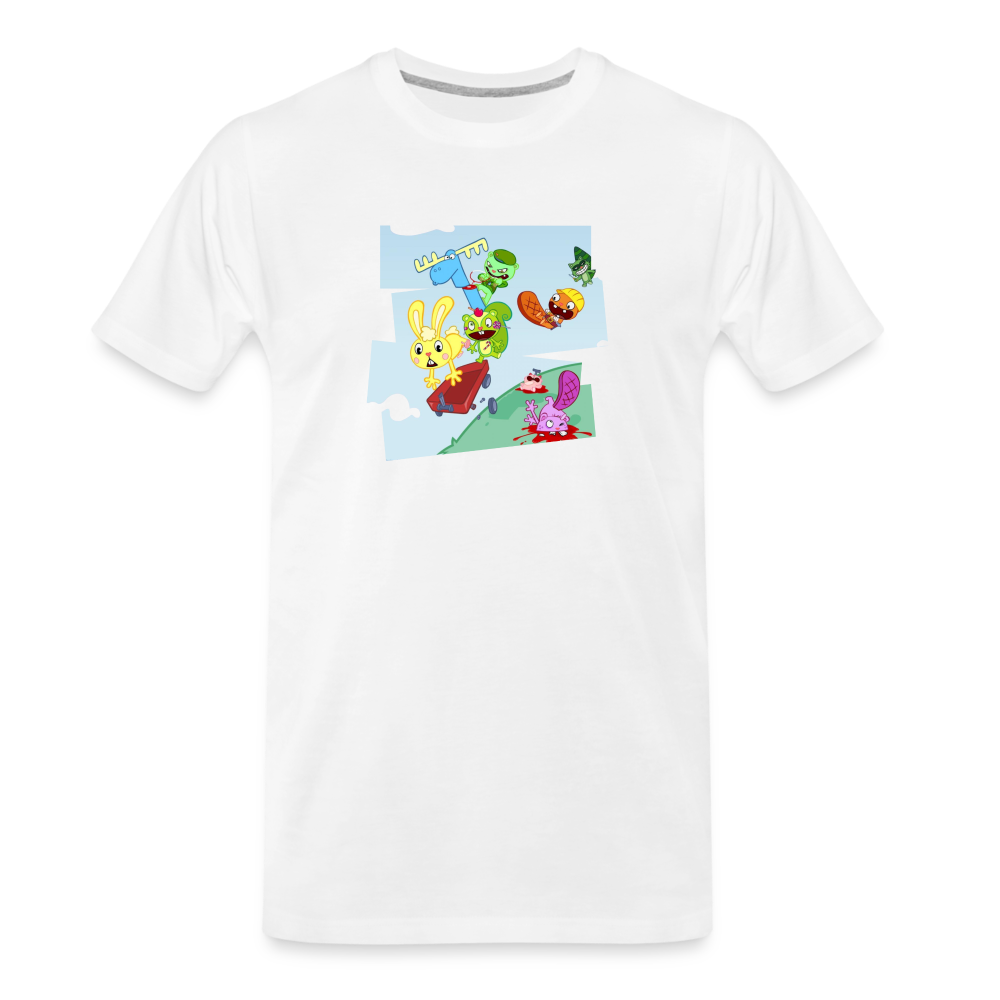 Les Happy Tree Friends - T-shirt bio Homme - blanc