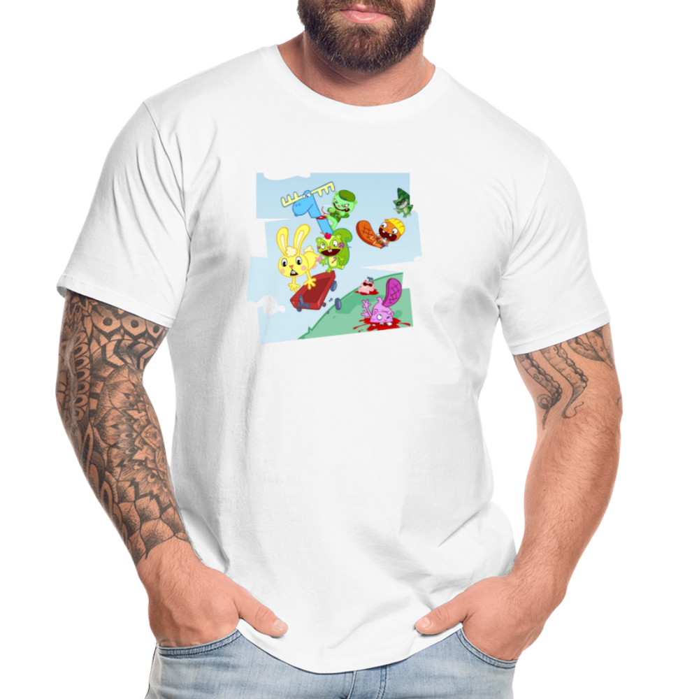 Les Happy Tree Friends - T-shirt bio Homme - blanc