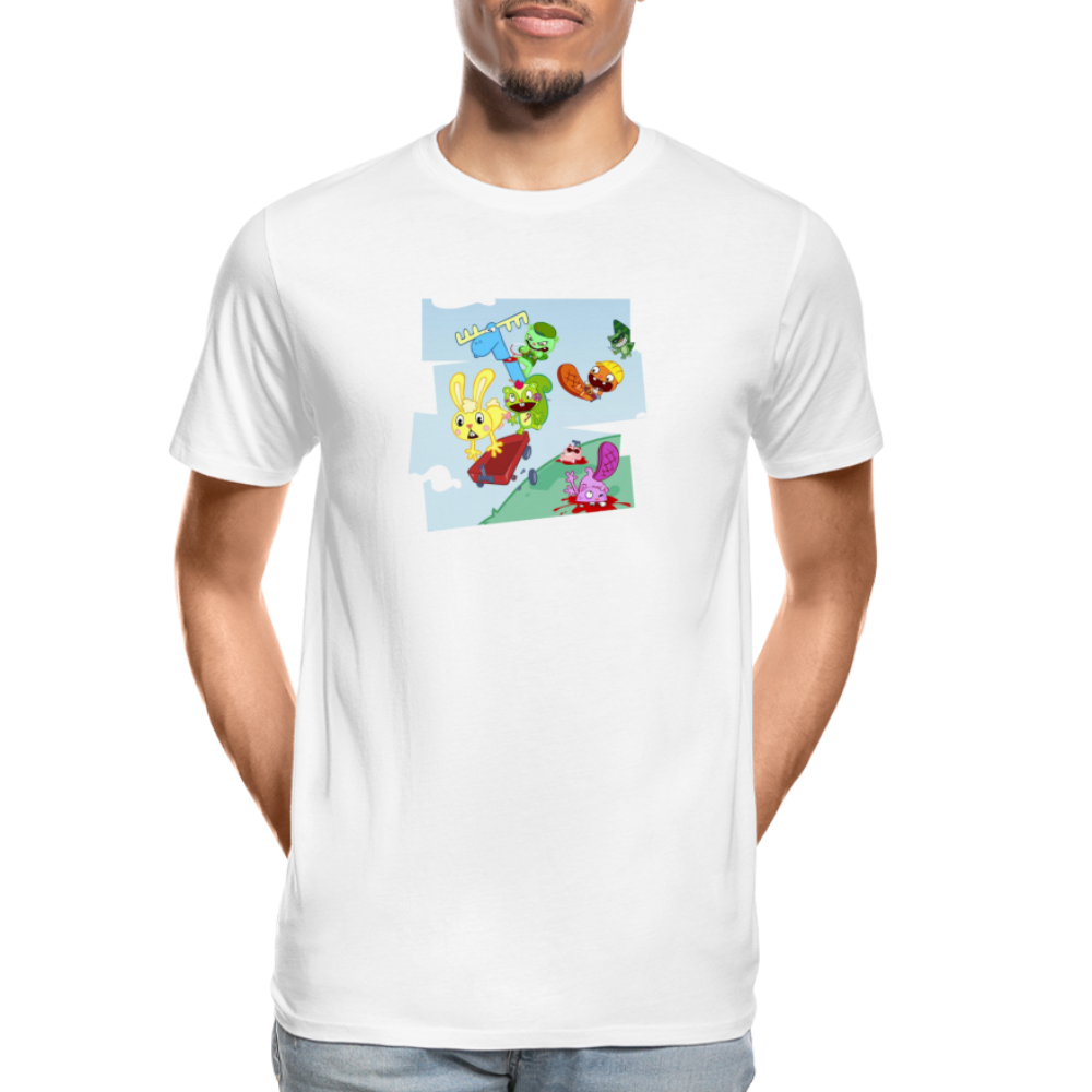 Les Happy Tree Friends - T-shirt bio Homme - blanc