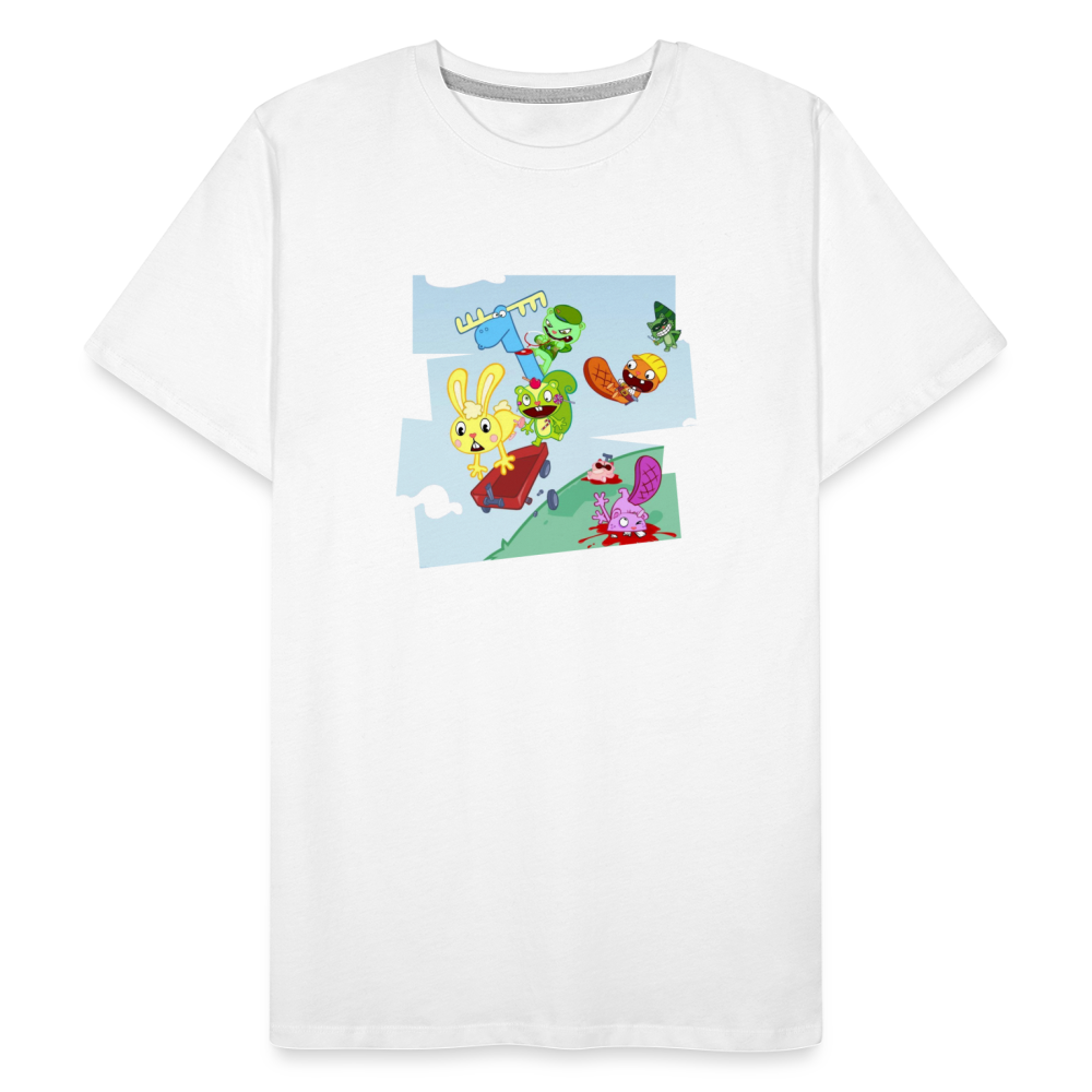 Les Happy Tree Friends - T-shirt bio Homme - blanc